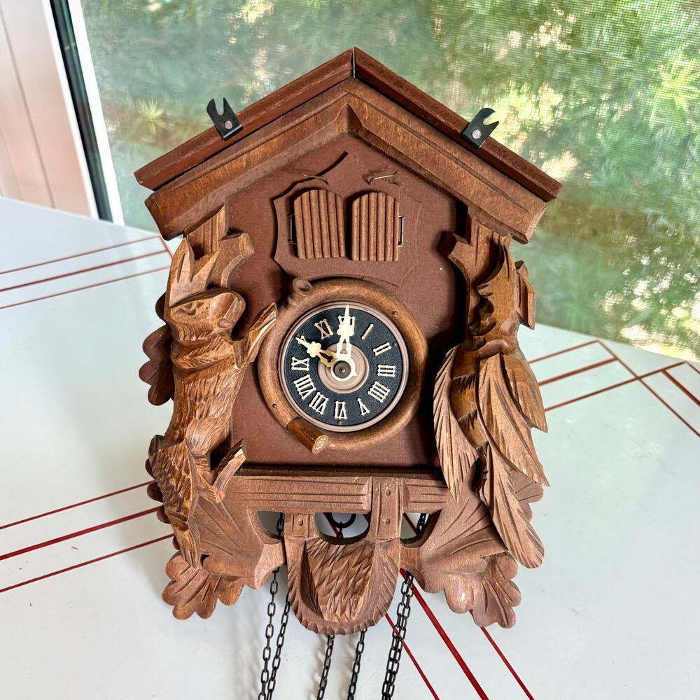 Vintage Lador Edelweiss 2866 Swiss Cuckoo Clock Parts Repair Restoration
